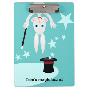 Magician kids birthday party clipboard