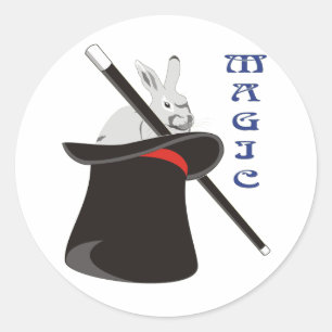 Magician Magic Classic Round Sticker