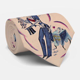 magician print tie