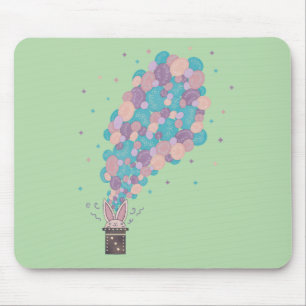 Magician Rabbit Bubble Explosion   Whimsical Magic Mouse Pad