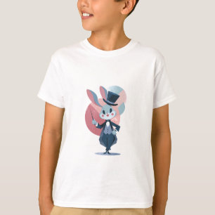 Magician Rabbit Illustration T-Shirt