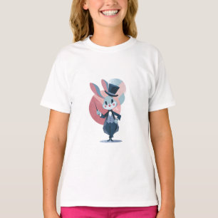 Magician Rabbit Illustration T-Shirt