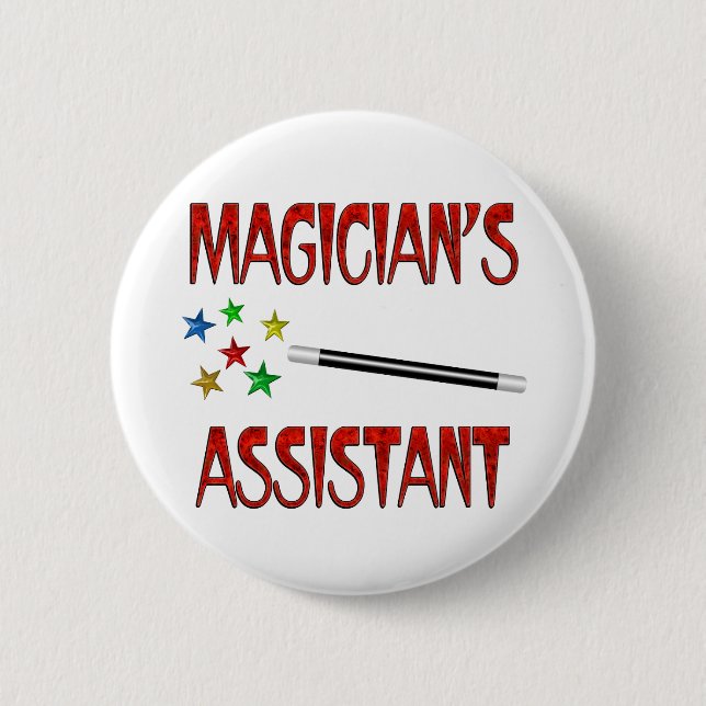 Magicians Assistant 6 Cm Round Badge (Front)