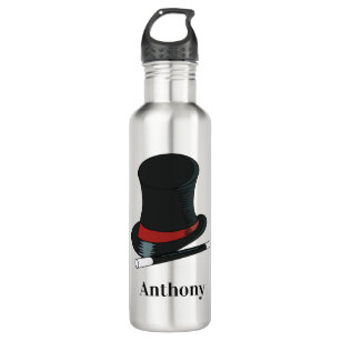 Magicians Hat and Magic Wand Personalised 710 Ml Water Bottle