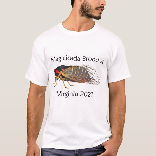 Magicicada Brood X Virginia State T-Shirt (Front)