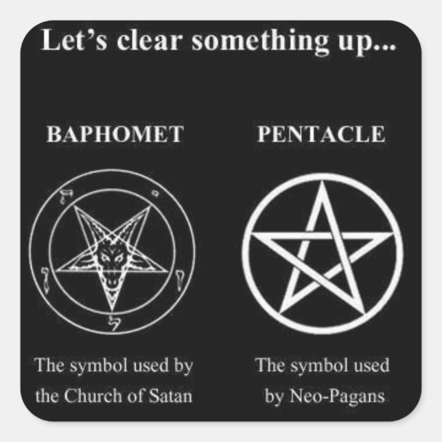 Magick - Let's Clear Something Up Square Sticker (Front)