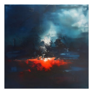 Magma Abstract Art Photo Print