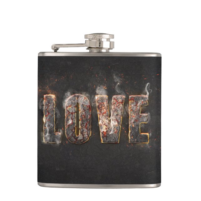 Magma Effect Hip Flask (Front)
