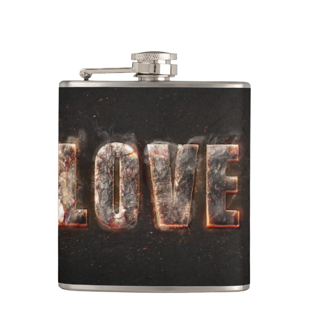 Magma Effect Hip Flask (Front)