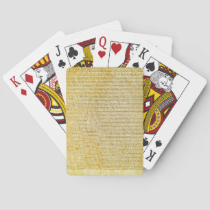 Magna Carta text Playing Cards