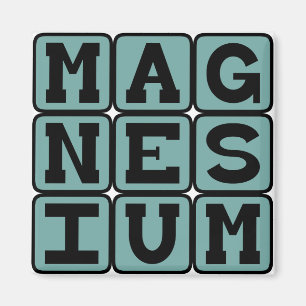 Magnesium, Chemical Element Magnet