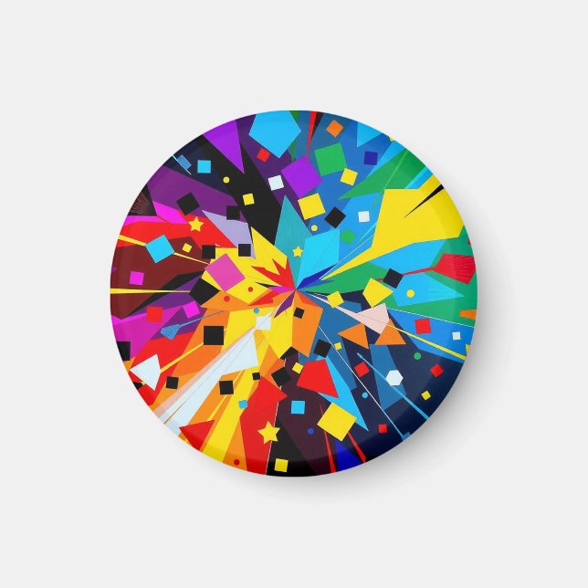 Magnet - Abstract geometric art (Front)