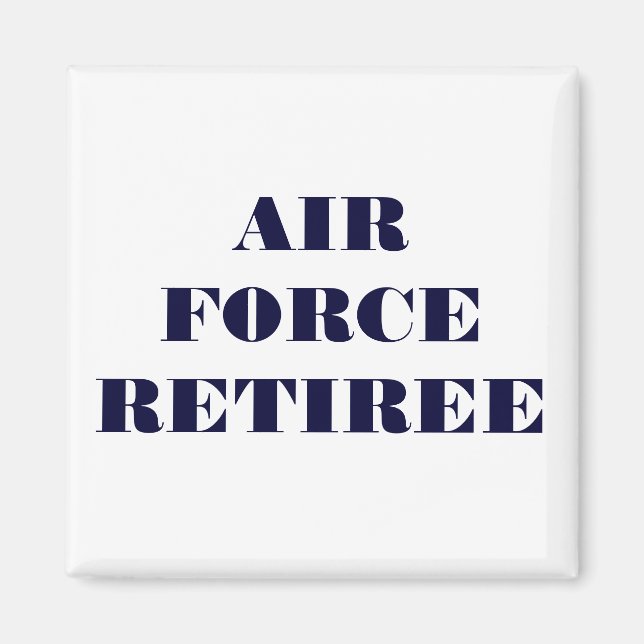 Magnet Air Force Retiree (Front)