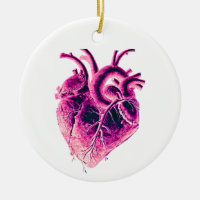 Magnet Anatomical Heart pink purple neon electric 