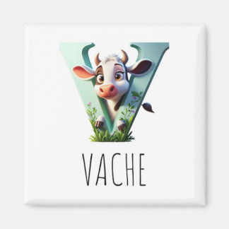 Magnet Animals Rigolos Letter V