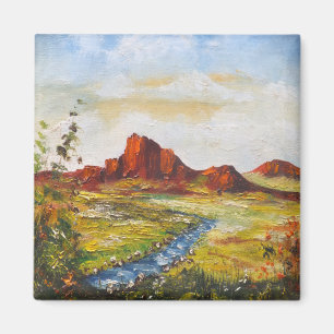 Magnet Ann Hayes Painting Red Rock Canyan
