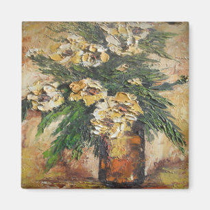 Magnet Ann Hayes Painting Yellow Flowers In Vase