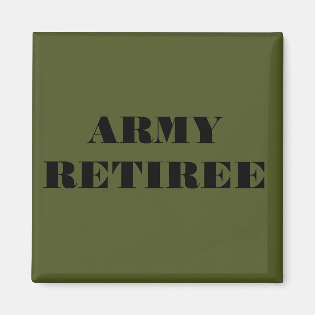Magnet Army Retiree (Front)