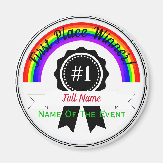 Magnet Award Rainbow   HAMbWG (Front)