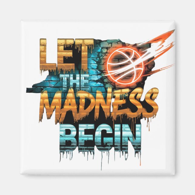 Magnet-Basketball Magnet (Front)