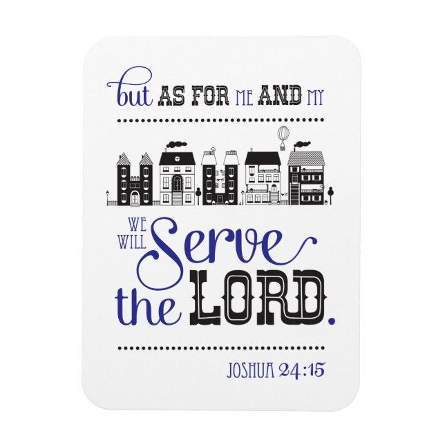 Magnet Bible Scripture Joshua 24:15 Gift (Vertical)