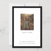 Magnet Bold Border Gallery Frame Save the Date