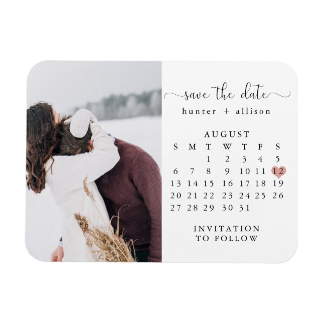 Magnet | Calendar Save the Date (Horizontal)