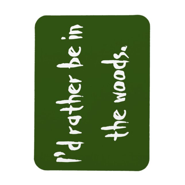 Magnet Car Refrigerator Nature Woods (Vertical)