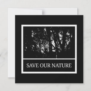 Magnet card with envelope - Save Our Nature