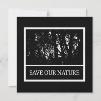 Magnet card with envelope - Save Our Nature
