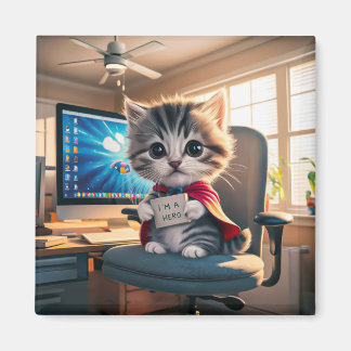 Magnet cat with alarm