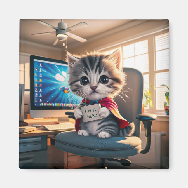 Magnet cat with alarm (Front)