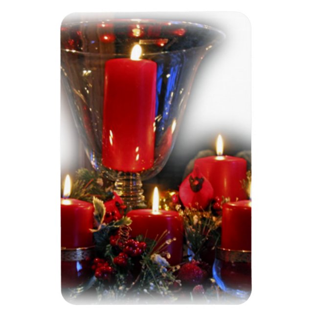 Magnet Christmas Candles (Vertical)
