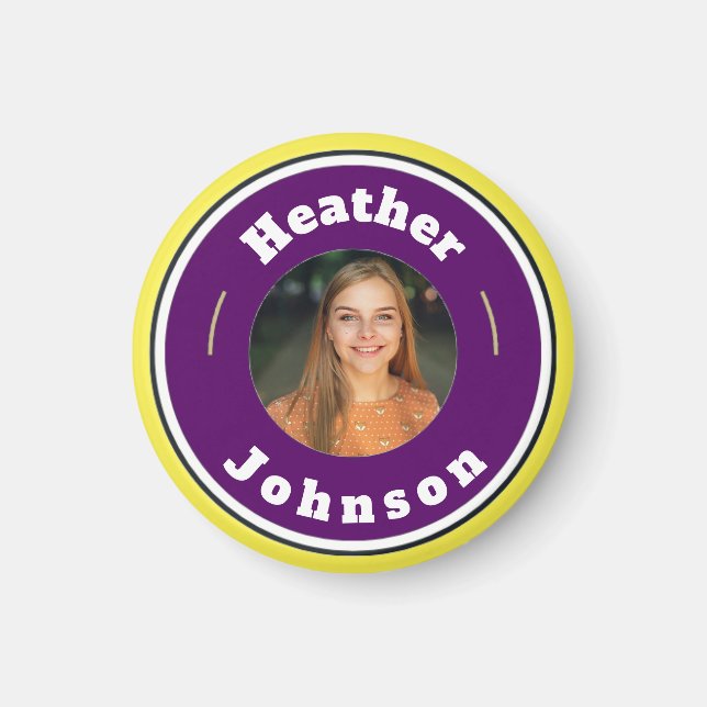 Magnet - Custom Personalised (add name & photo) (Front)