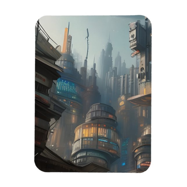 Magnet - Cyberpunk Market (Vertical)