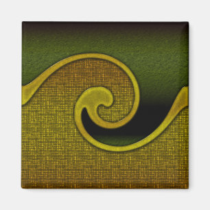 Magnet Dark Green Hunter Swirl Gold, Matching Set
