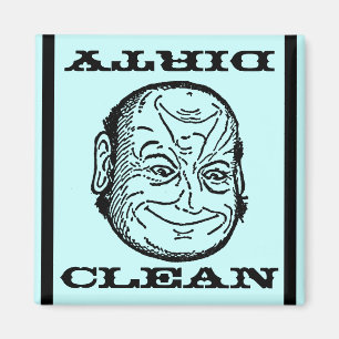 Magnet Dishwasher Man Morph Clean Dirty o illusion