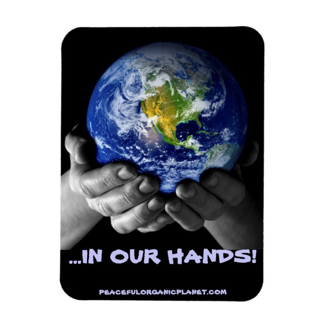 MAGNET-EARTH HANDS MAGNET (Vertical)