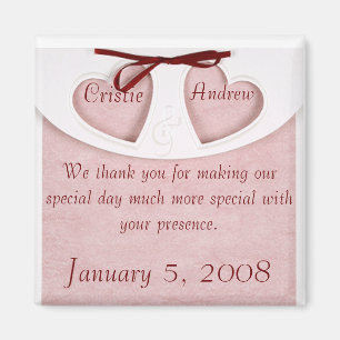 Magnet Elegant Wedding Favour- Personalise it!