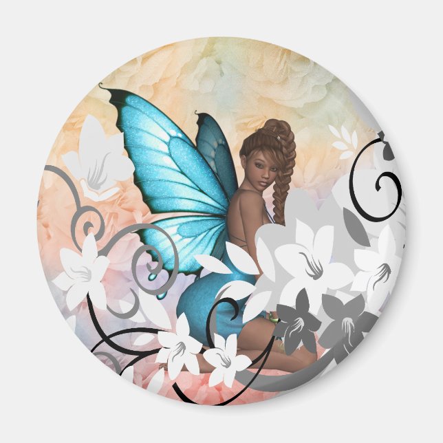 Magnet-Fairy Flowered Design Magnet (Front)