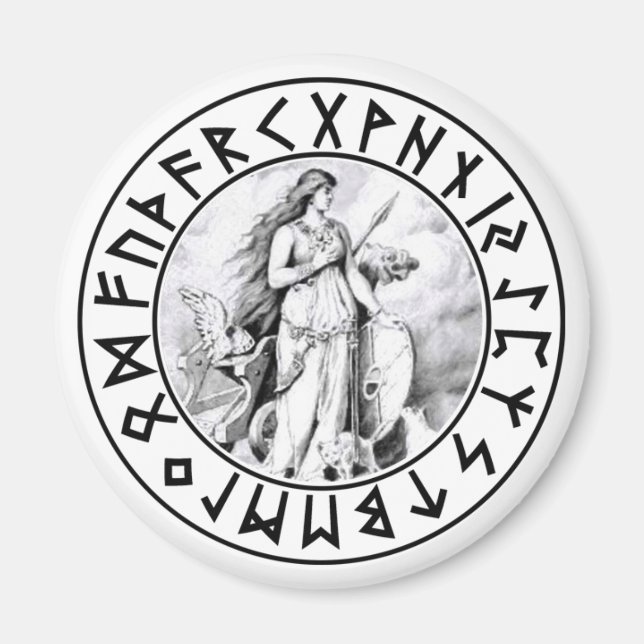 magnet Freya Rune Shield (Front)