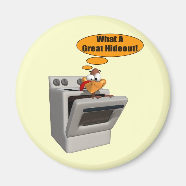 Magnet - Funny Turkey Hideout (Front)