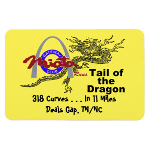 Magnet: Gateway Runs Tail Of The Dragon Magnet