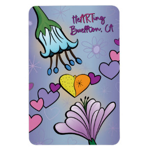 Magnet - heARTing Flowers - Buellton.Art