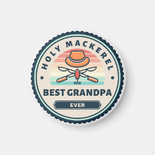 Magnet - Holy Mackerel! Best Grandpa Ever