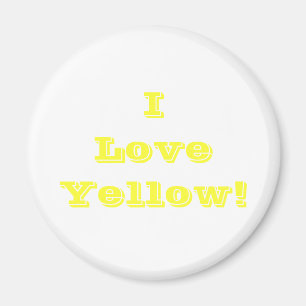 Magnet I Love Yellow