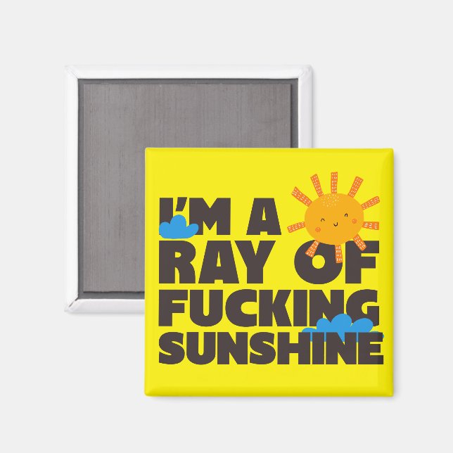 Magnet I'm A Ray Of Freaking Sunshine Funny (Front/Back)