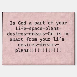 Magnet " Is God a part of your life "