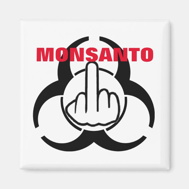 Magnet Monsanto Bio Hazard Flip (Front)