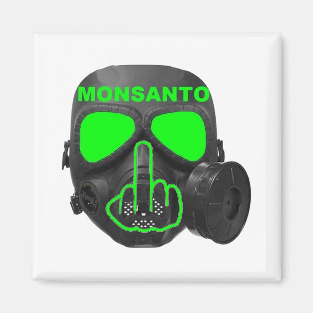 Magnet Monsanto Gas Mask Flip (Front)